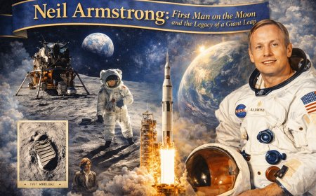 নিল আর্মস্ট্রং: চাঁদে প্রথম মানুষের পা