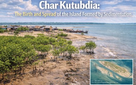 চর কুতুবদিয়া: পলি জমে গড়ে ওঠা দ্বীপের জন্ম ও বিস্তার