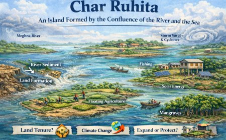 চর রুহিতা: নদী ও সাগরের মিলনে সৃষ্ট দ্বীপ