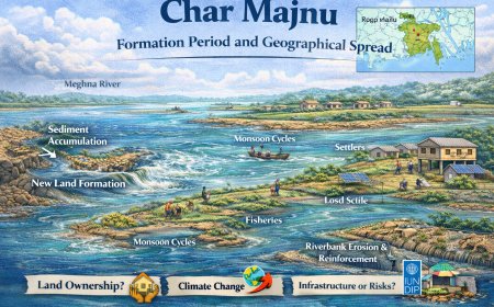 চর মজনু: গঠনকাল ও ভৌগোলিক বিস্তার