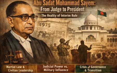 Abu Sadat Mohammad Sayem: From Judge to President—The Reality of Interim Rule