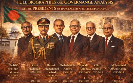 Full biographies and governance analysis of the presidents of Bangladesh after independence.