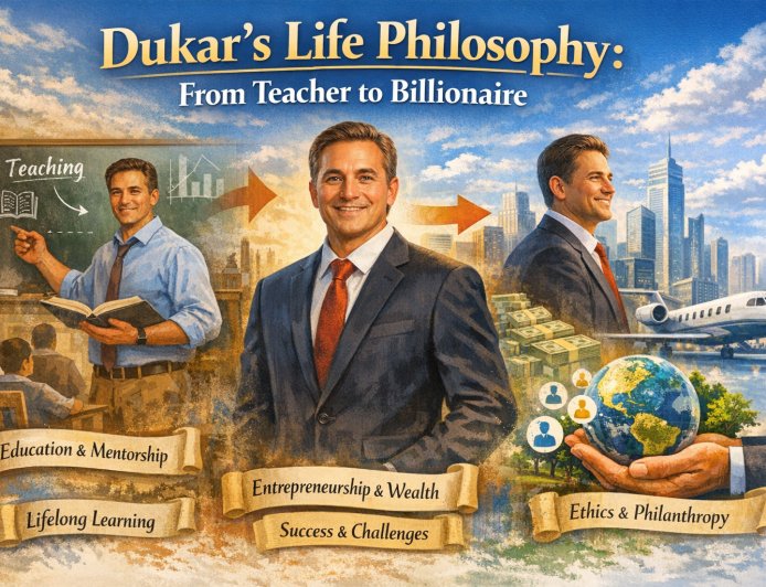 দুকরের জীবনদর্শন শিক্ষক থেকে বিলিয়নিয়া