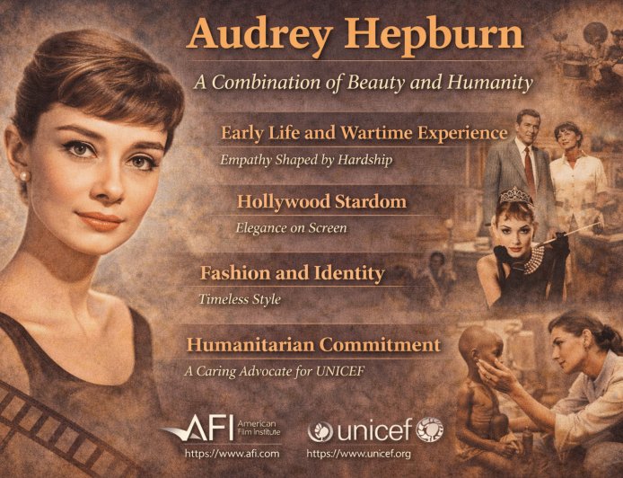 অড্রে হেপবার্ন: সৌন্দর্য ও মানবতার মেলবন্ধন