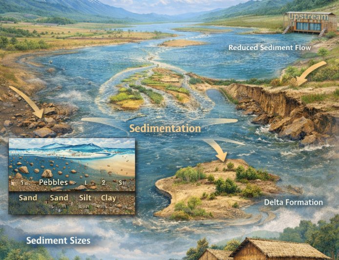 চর গাজী: পলি জমার বৈজ্ঞানিক ব্যাখ্যা