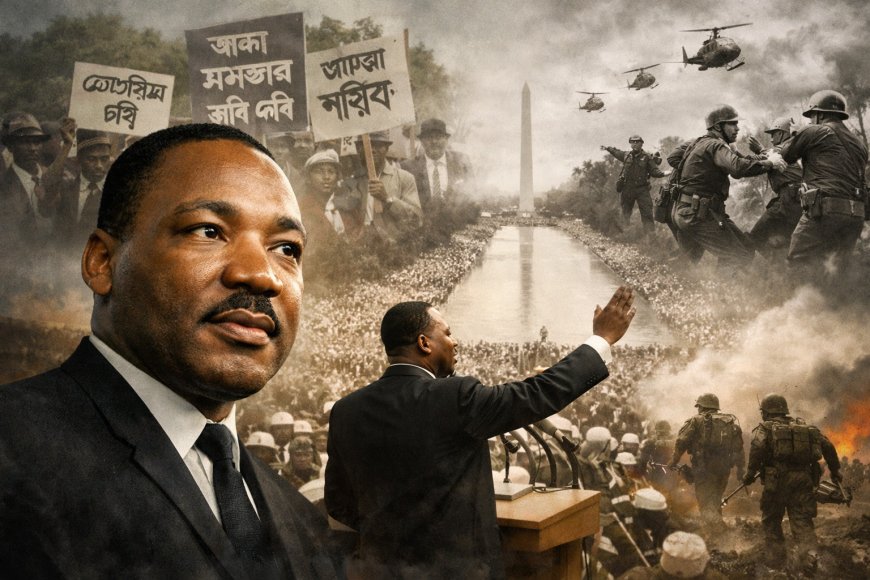 মার্টিন লুথার কিং জুনিয়র: স্বপ্ন দেখা মানুষটির বাস্তব লড়াই