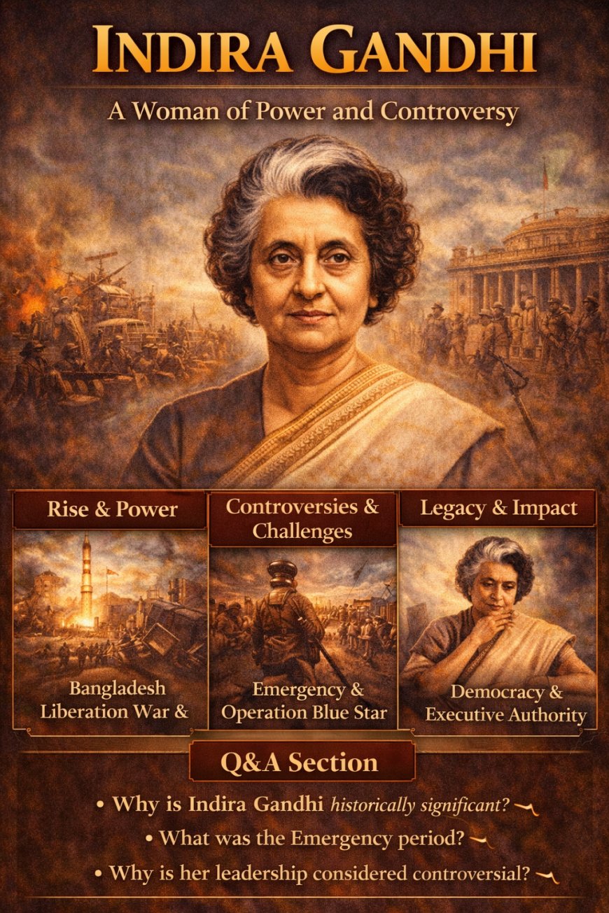 ইন্দিরা গান্ধী: ক্ষমতা ও বিতর্কের নারী
