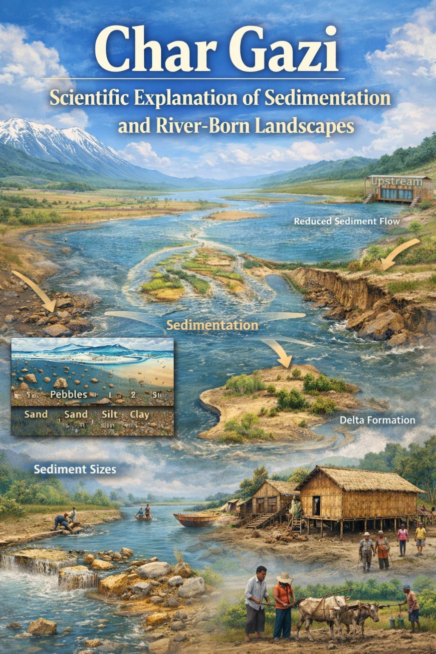 চর গাজী: পলি জমার বৈজ্ঞানিক ব্যাখ্যা