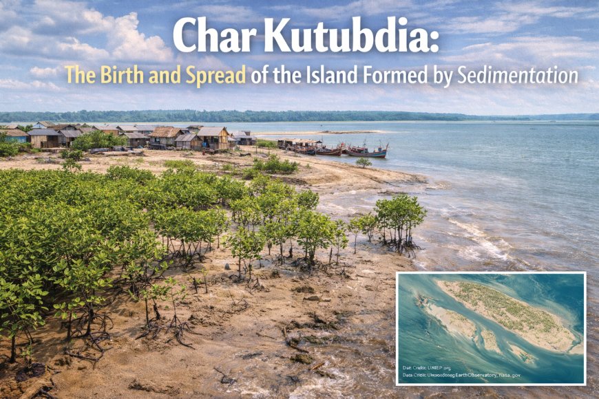 চর কুতুবদিয়া: পলি জমে গড়ে ওঠা দ্বীপের জন্ম ও বিস্তার
