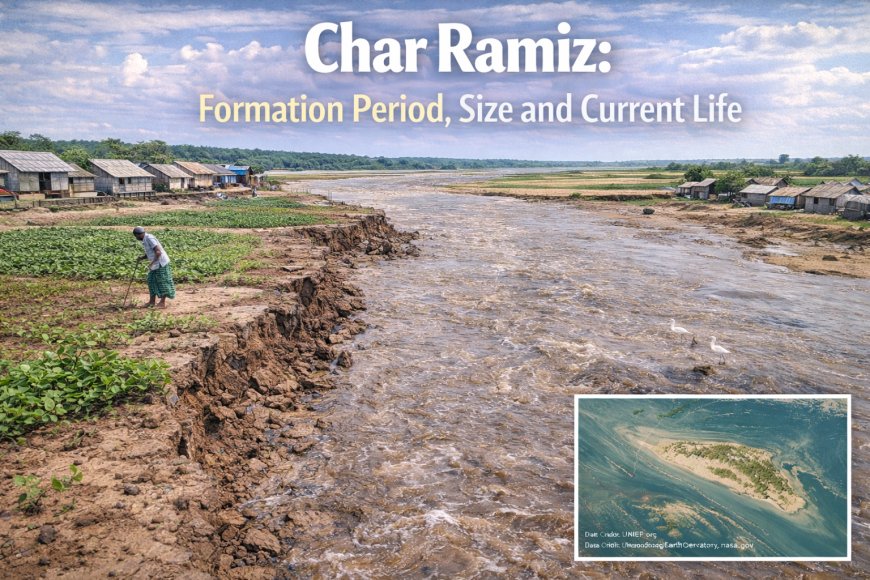 চর রমিজ: গঠনকাল, আয়তন ও বর্তমান জীবন