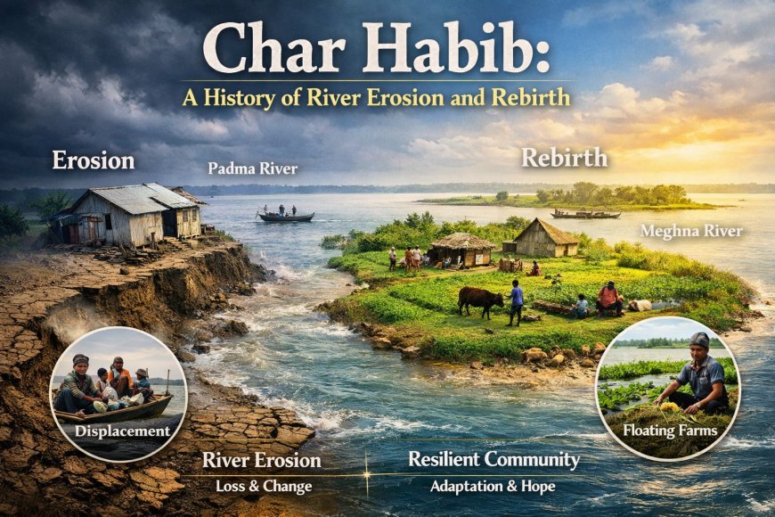 চর হাবিব: নদীভাঙন ও পুনর্জন্মের ইতিহাস
