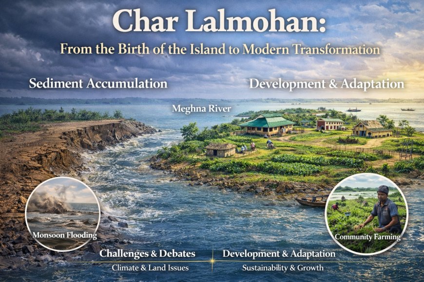 চর লালমোহন: দ্বীপের জন্ম থেকে আধুনিক রূপান্তর