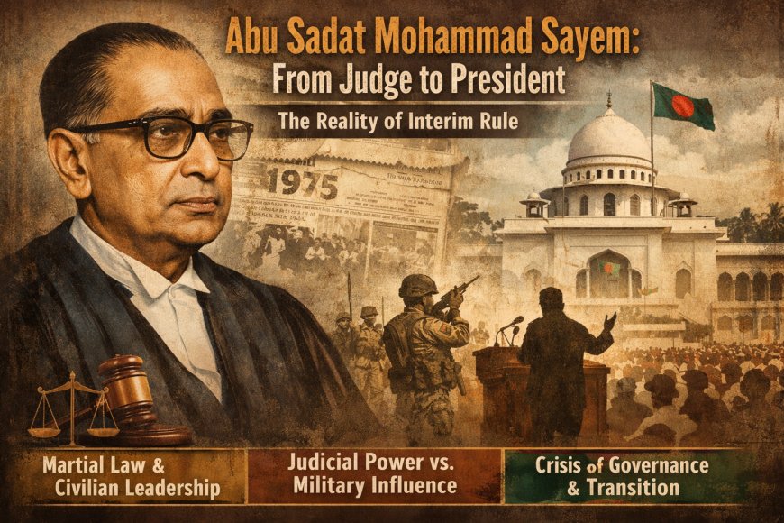 Abu Sadat Mohammad Sayem: From Judge to President—The Reality of Interim Rule